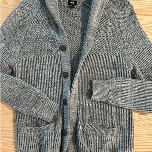 H&M Gray Cardigan Sweater. Size Medium.